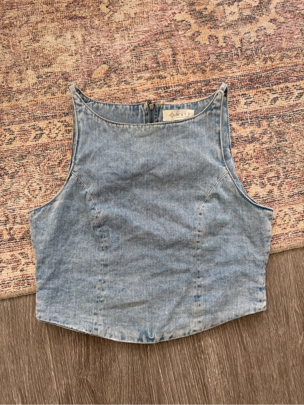 WAYF Light Jean Top